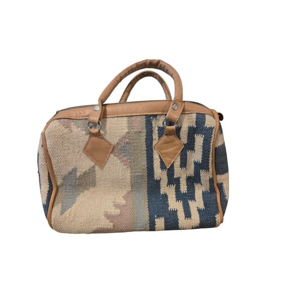 Turkish Kilim Rug Purse Pastel Colors! Gorgeous! Boho Chic! - Picture 2 of 5